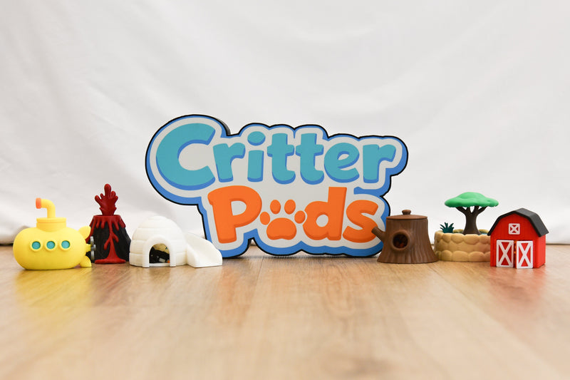 CritterPods™ 3D Printed Animal Playsets | Travel Toys & Imaginative Play
