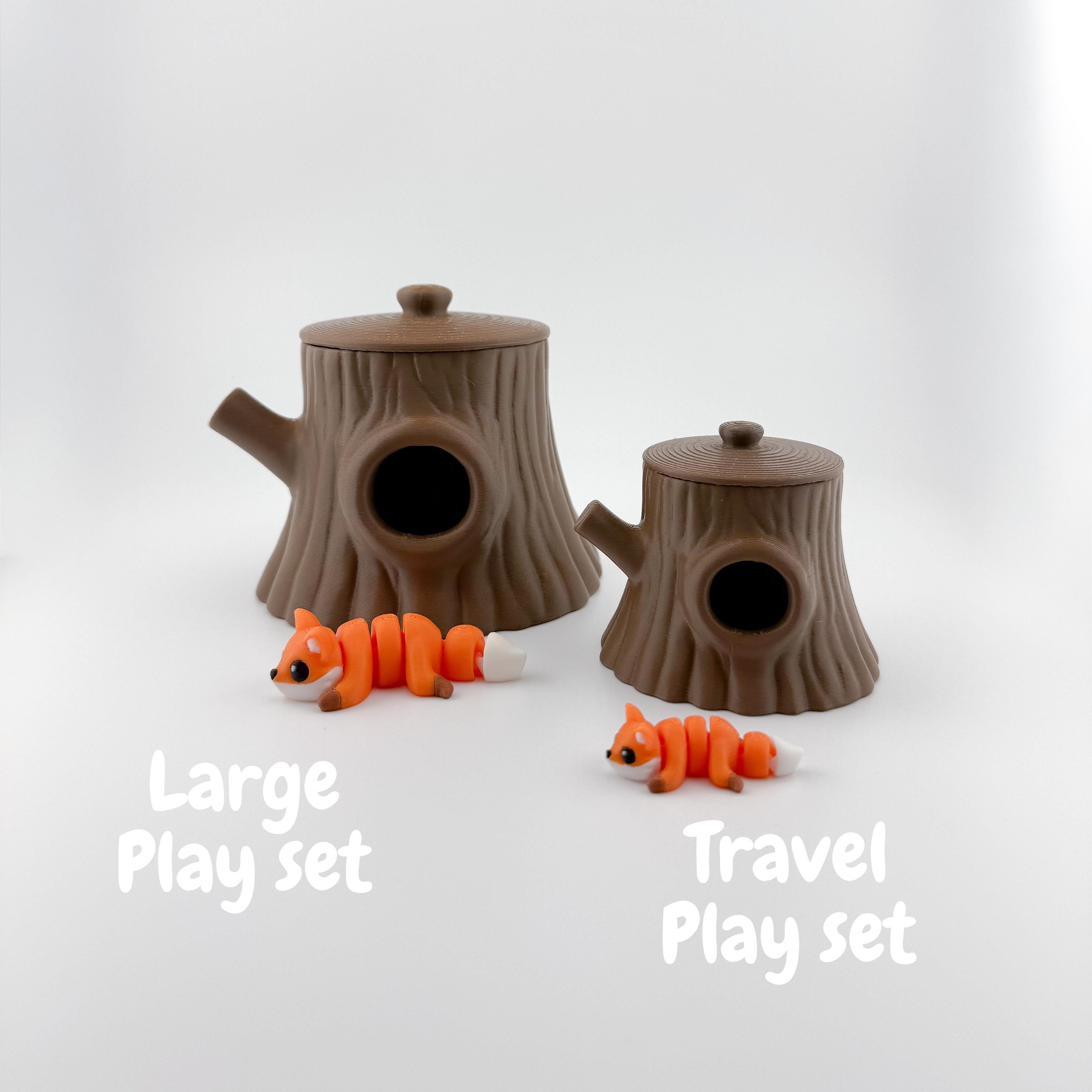 Woodland Stump CritterPod™ Playset | Screen-Free Imaginative Play