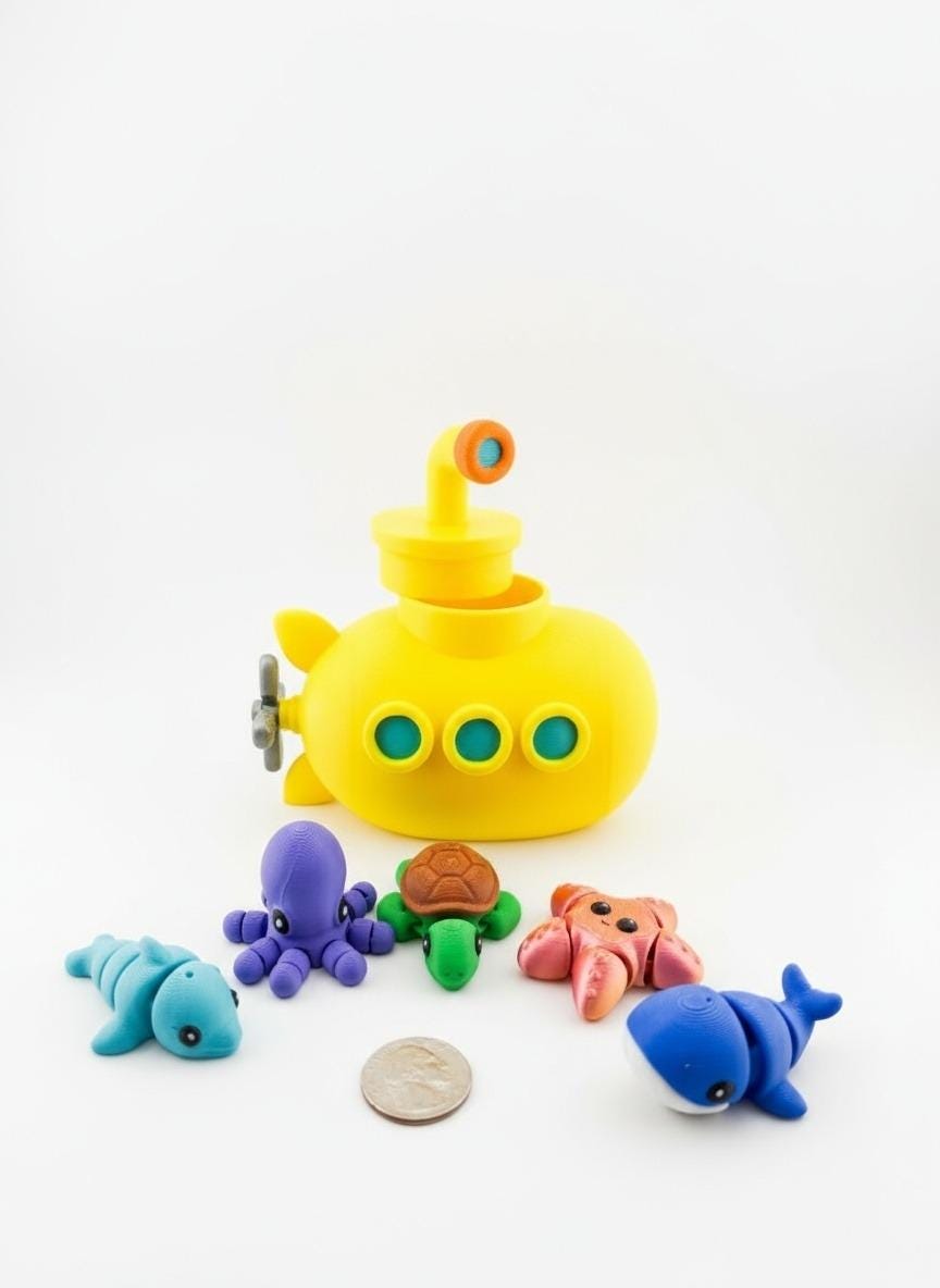 Submarine Ocean CritterPod™ Playset | Screen-Free Imaginative Play