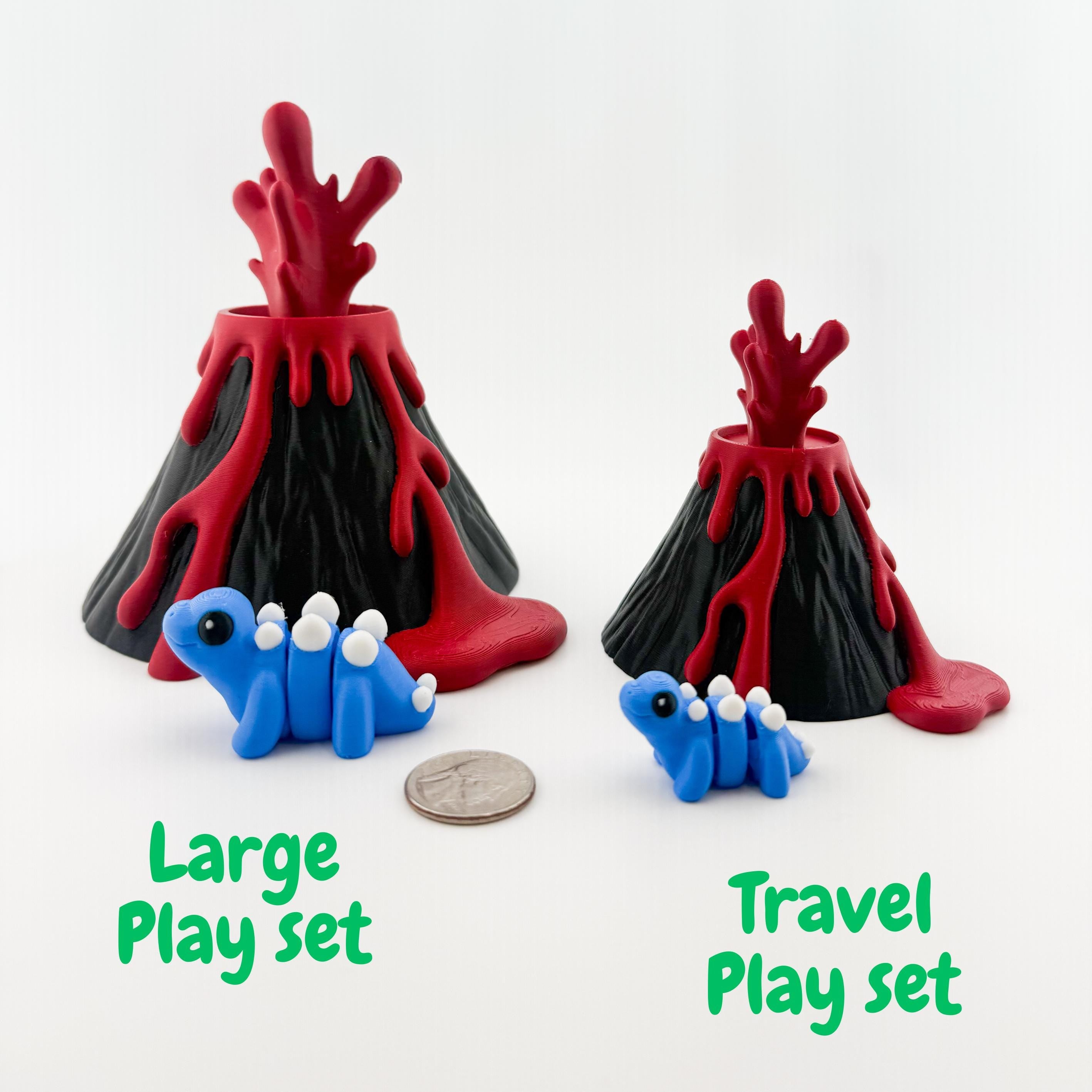 Volcano Dinosaur CritterPod™ Playset | Screen-Free Imaginative Play