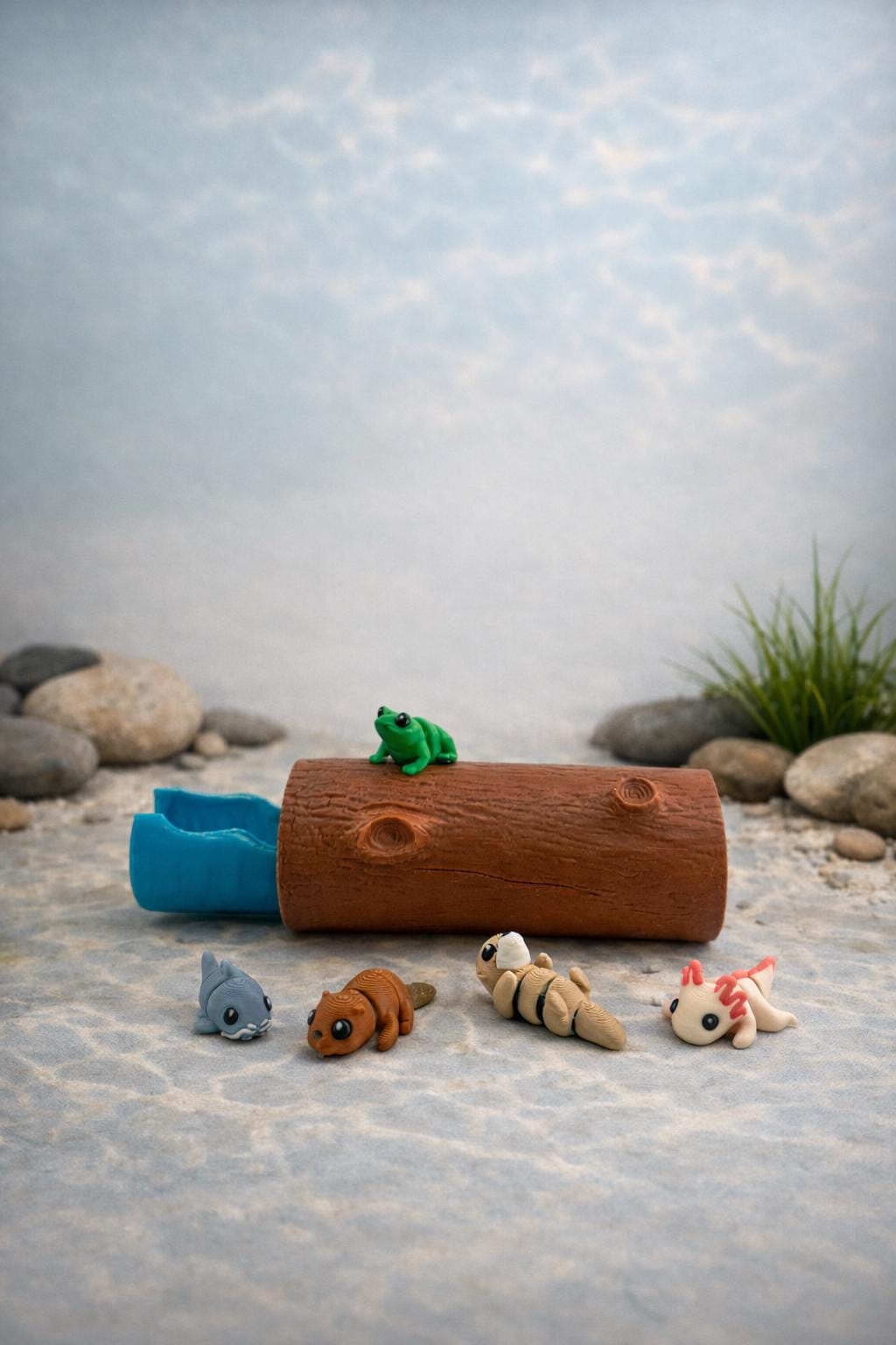 Freshwater Log CritterPod™ Playset | Screen-Free Imaginative Play