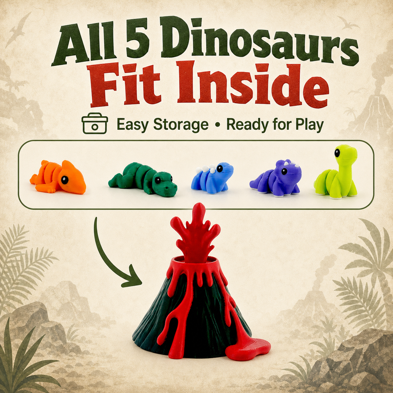 Dinosaur Volcano CritterPod™