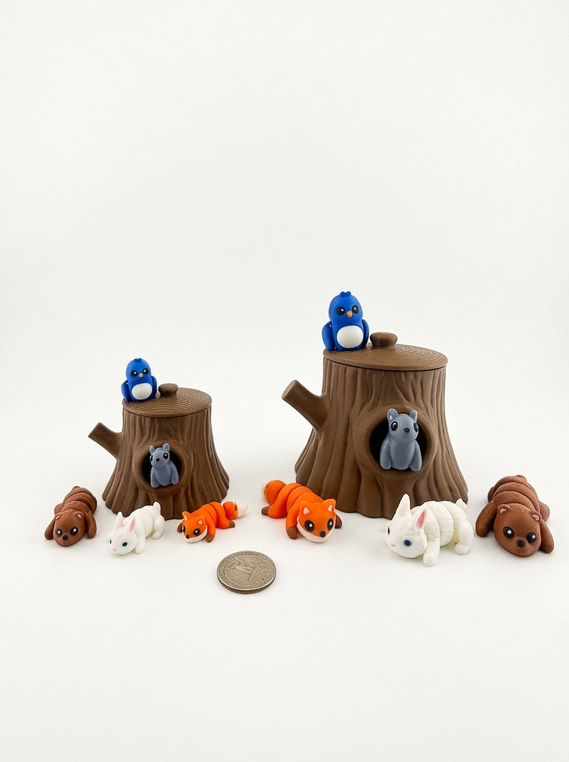 Woodland Stump CritterPod™ Playset | Screen-Free Imaginative Play
