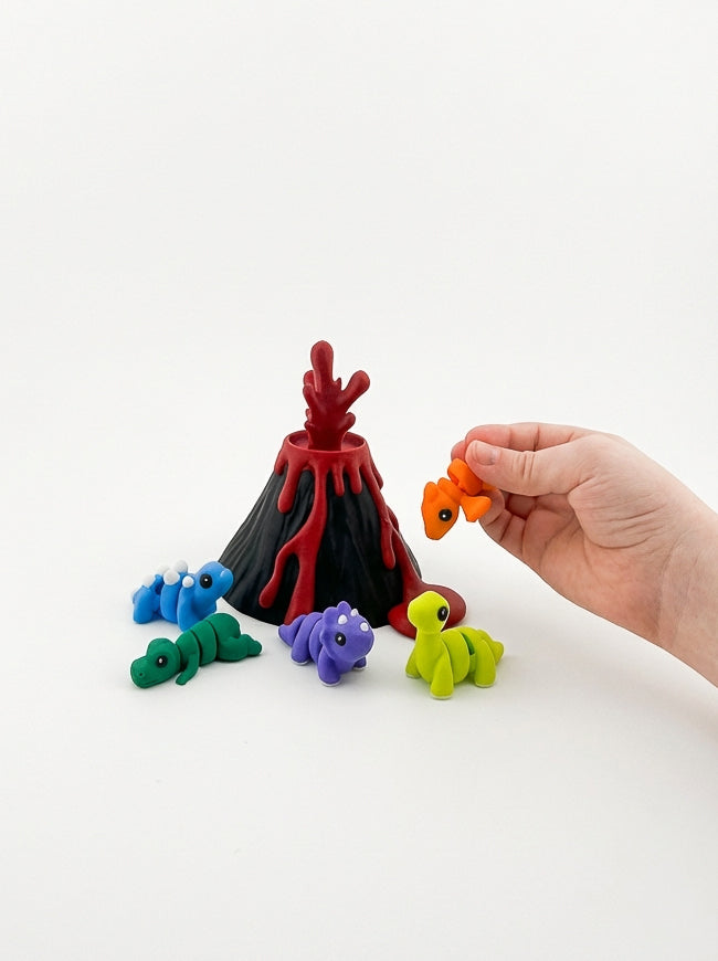 Volcano Dinosaur CritterPod™ Playset | Screen-Free Imaginative Play