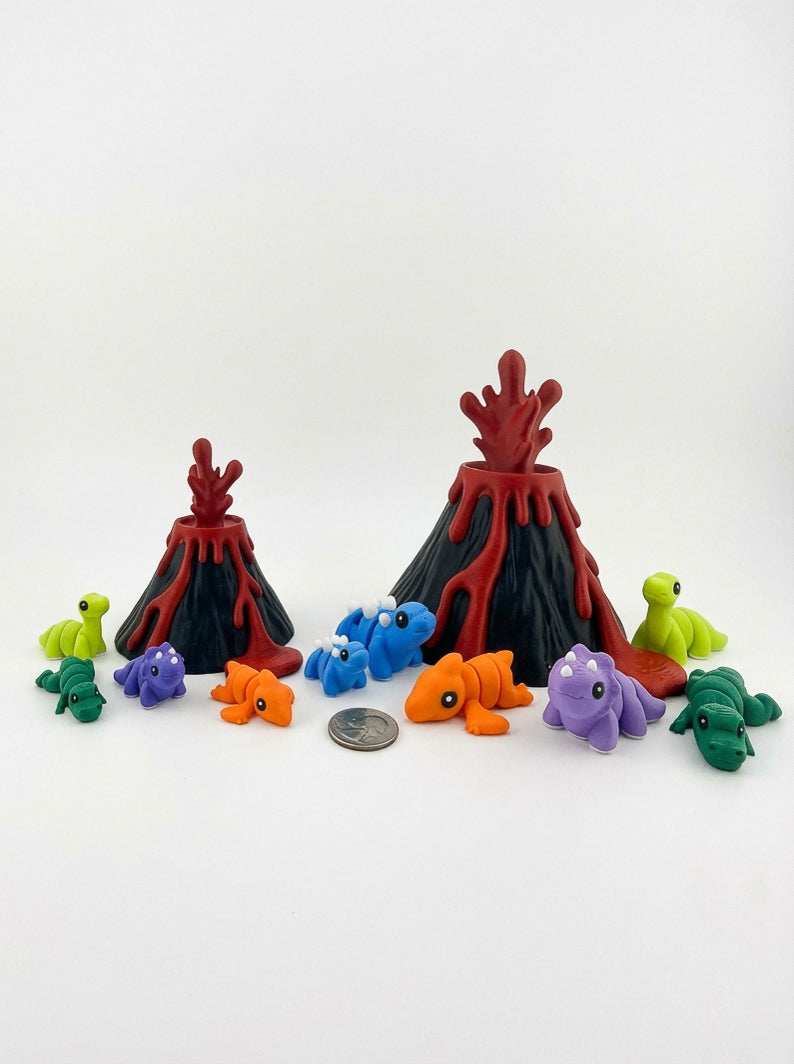 Volcano Dinosaur CritterPod™ Playset | Screen-Free Imaginative Play