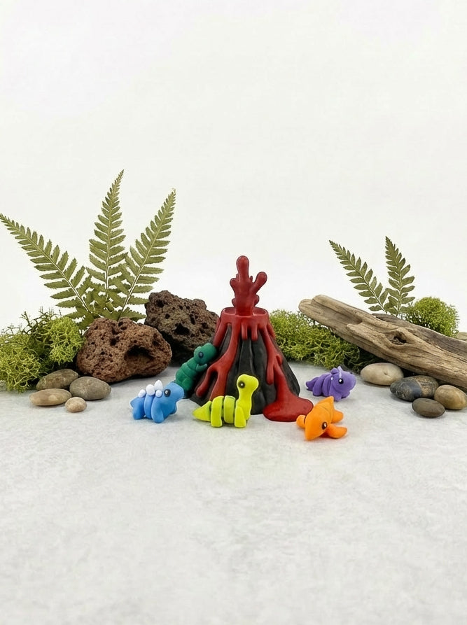 Volcano Dinosaur CritterPod™ Playset | Screen-Free Imaginative Play