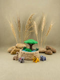 Safari Watering Hole CritterPod Playset - Screen-Free Imaginative Play Toy for Kids by CritterPods