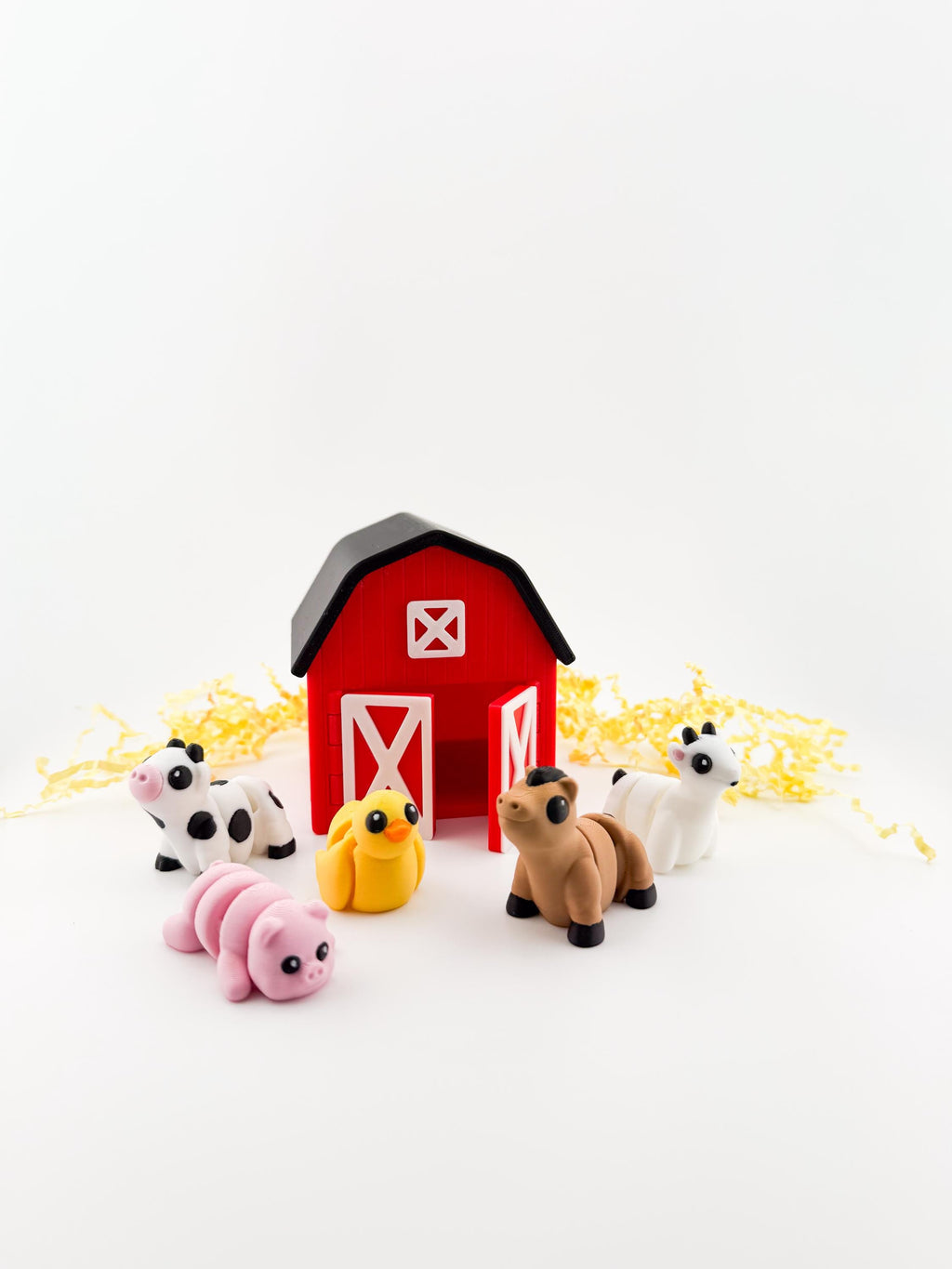 Barn Farm CritterPod playset - montessori farm animal toy set for toddlers and preschoolers