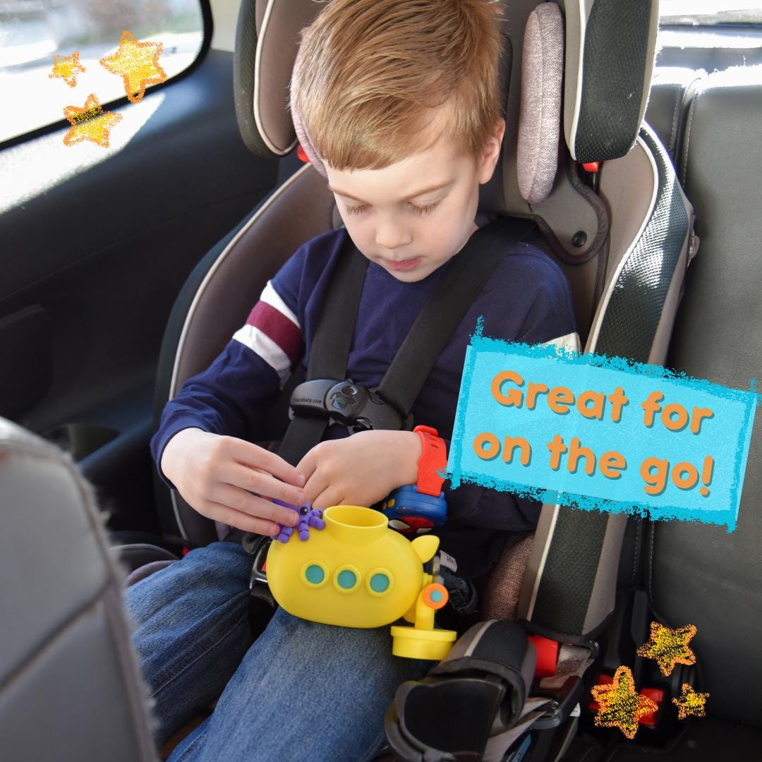 Volcano Dinosaur CritterPod - montessori-friendly dinosaur toy for independent imaginative play